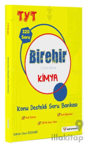 YKS TYT Birebir Etkisi Kesin Kimya Konu Destekli Soru Bankası
