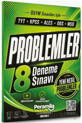 YKS TYT KPSS ALES DGS MSÜ Problemler 8 Deneme Çözümlü