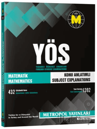 YÖS Matematik Tüm Konular Konu Açıklamalı - Örnek Çözümlü