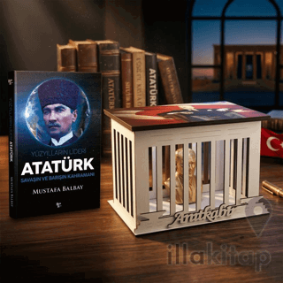 Yüzyılların Lideri Atatürk ve Atatürk Büstlü Ahşap Anıtkabir Işıklı Ma